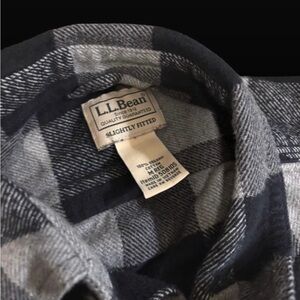 L.L. Bean plaid flannel shirt